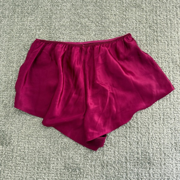 Erika Taylor Intimates Other - Vintage Erika Taylor Pink Silky Lounge Shorts Sleepwear Size Large Fuschia